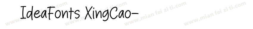 字体名称IdeaFonts XingCao字体转换